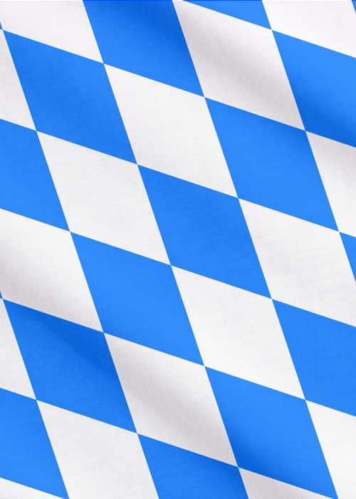 blau weisse karrierte flagge